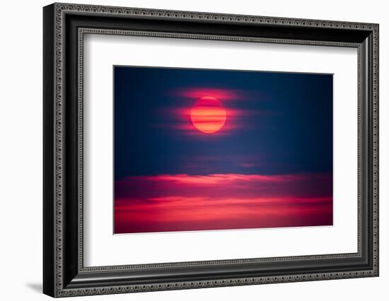 Sunset, Marble Island, Nunavut Island, Canada-Paul Souders-Framed Photographic Print