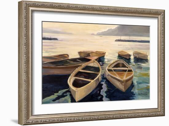 Sunset Marina-Stevens Allayn-Framed Art Print