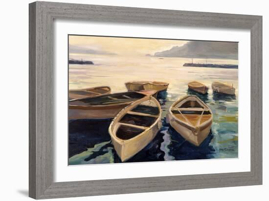 Sunset Marina-Stevens Allayn-Framed Art Print