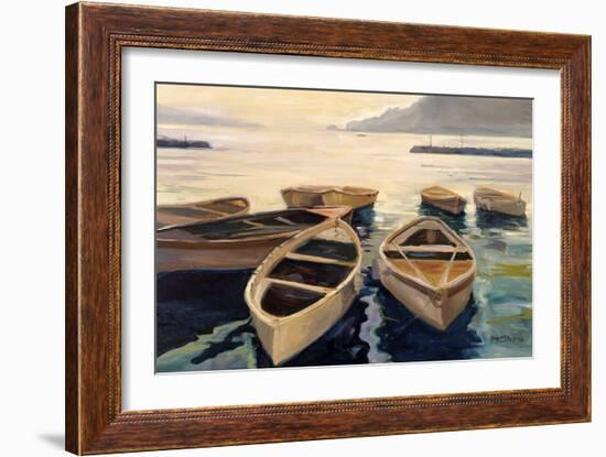 Sunset Marina-Stevens Allayn-Framed Art Print