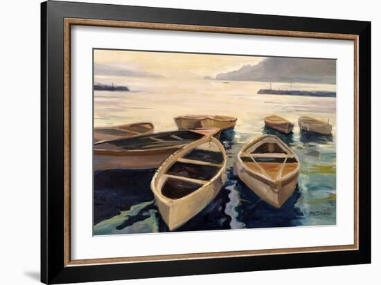 Sunset Marina-Stevens Allayn-Framed Art Print