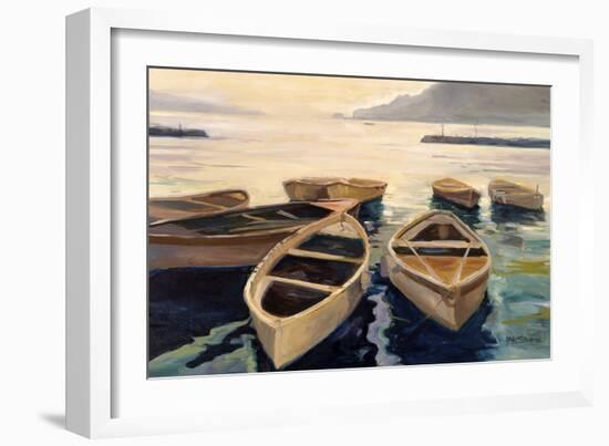 Sunset Marina-Stevens Allayn-Framed Art Print