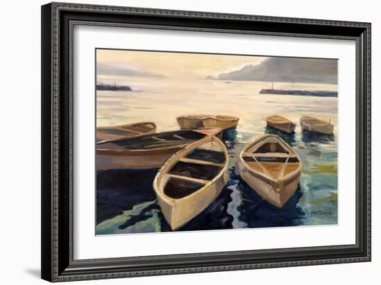 Sunset Marina-Stevens Allayn-Framed Art Print