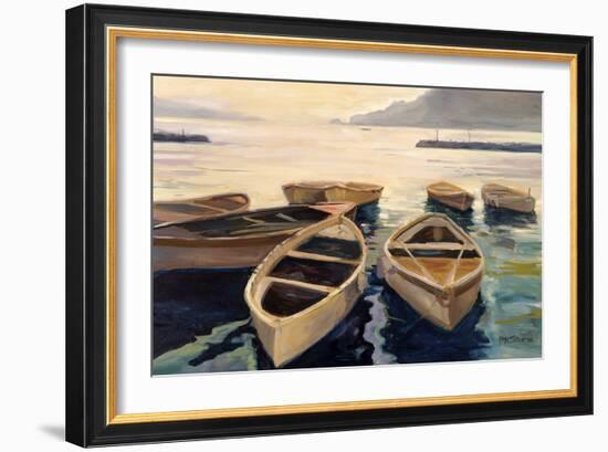 Sunset Marina-Stevens Allayn-Framed Art Print