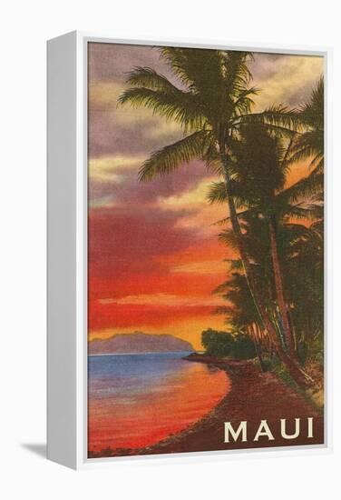 Sunset, Maui, Hawaii-null-Framed Stretched Canvas