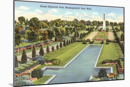 Sunset Memorial Park, St. Paul, Minnesota-null-Mounted Art Print