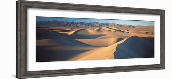 Sunset Mesquite Flat Dunes Death Valley National Park Ca USA-null-Framed Premium Photographic Print