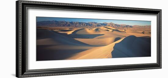 Sunset Mesquite Flat Dunes Death Valley National Park Ca USA-null-Framed Premium Photographic Print