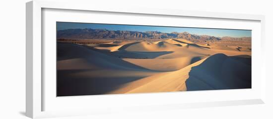 Sunset Mesquite Flat Dunes Death Valley National Park Ca USA-null-Framed Photographic Print