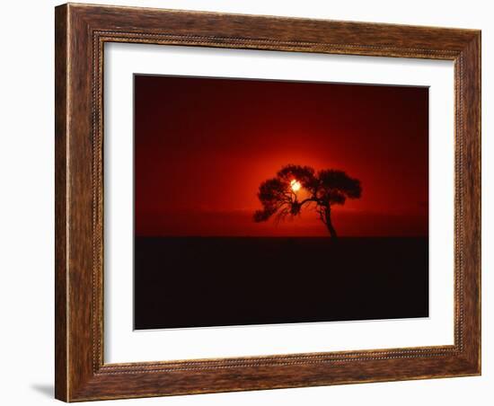 Sunset, Mundi Mundi Plains, New South Wales, Australia, Pacific-Mawson Mark-Framed Photographic Print