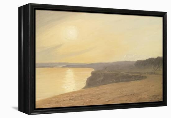 Sunset, Near Bournemouth, 1899 (Oil on Card)-James Hayllar-Framed Premier Image Canvas
