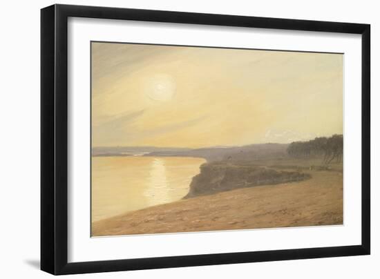 Sunset, Near Bournemouth, 1899 (Oil on Card)-James Hayllar-Framed Giclee Print