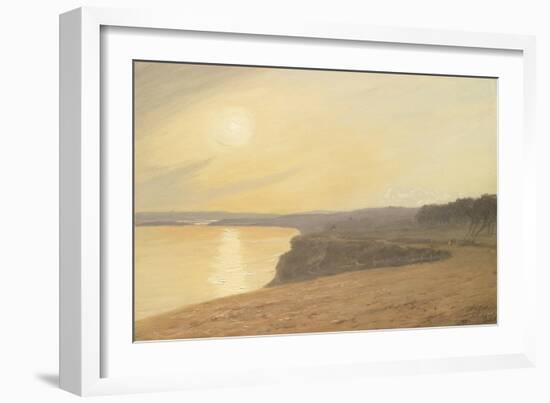 Sunset, Near Bournemouth, 1899 (Oil on Card)-James Hayllar-Framed Giclee Print