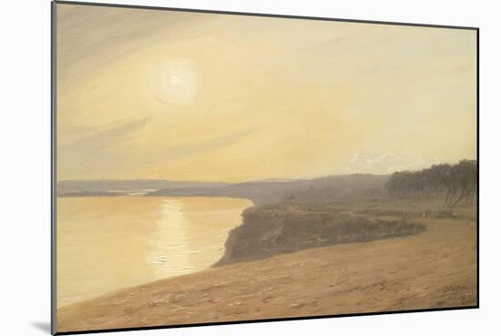 Sunset, Near Bournemouth, 1899 (Oil on Card)-James Hayllar-Mounted Giclee Print