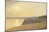 Sunset, Near Bournemouth, 1899 (Oil on Card)-James Hayllar-Mounted Giclee Print