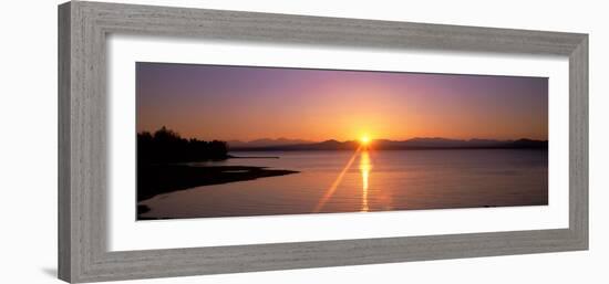 Sunset Near Burlington Vermont USA-null-Framed Photographic Print