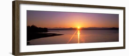 Sunset Near Burlington Vermont USA-null-Framed Photographic Print