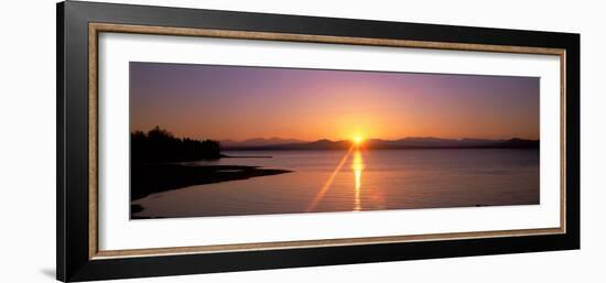 Sunset Near Burlington Vermont USA-null-Framed Photographic Print