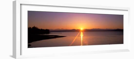 Sunset Near Burlington Vermont USA-null-Framed Photographic Print