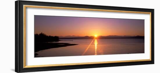 Sunset Near Burlington Vermont USA-null-Framed Photographic Print