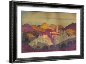 'Sunset near Colliure', c20th century-Derwent Lees-Framed Giclee Print