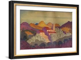 'Sunset near Colliure', c20th century-Derwent Lees-Framed Giclee Print
