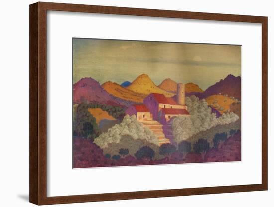 'Sunset near Colliure', c20th century-Derwent Lees-Framed Giclee Print
