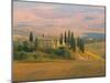 Sunset Near San Quirico D'Orcia, Val D'Orcia, Siena Province, Tuscany, Italy, Europe-Sergio Pitamitz-Mounted Photographic Print