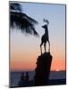 Sunset Near the Deer Monument at the Olas Altas, Mazatlan, Mexico-Charles Sleicher-Mounted Photographic Print