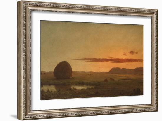 Sunset, Newburyport Meadows, 1863-Martin Johnson Heade-Framed Giclee Print