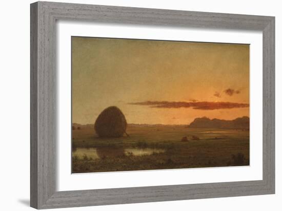 Sunset, Newburyport Meadows, 1863-Martin Johnson Heade-Framed Giclee Print