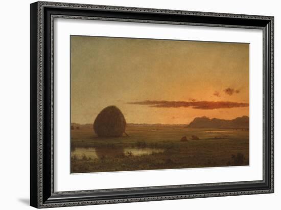 Sunset, Newburyport Meadows, 1863-Martin Johnson Heade-Framed Giclee Print