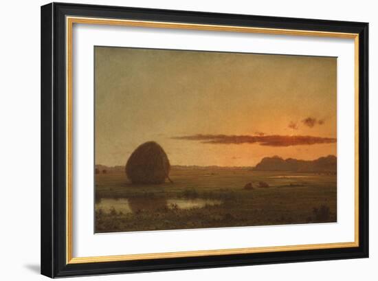 Sunset, Newburyport Meadows, 1863-Martin Johnson Heade-Framed Giclee Print