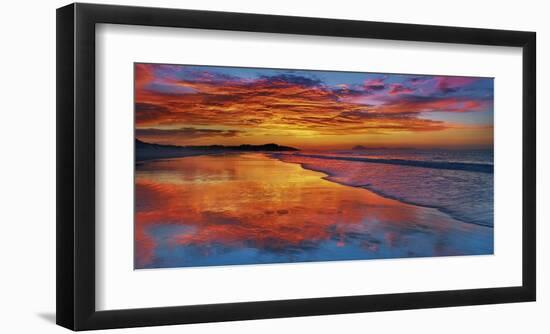 Sunset, North Island, New Zealand-Frank Krahmer-Framed Giclee Print