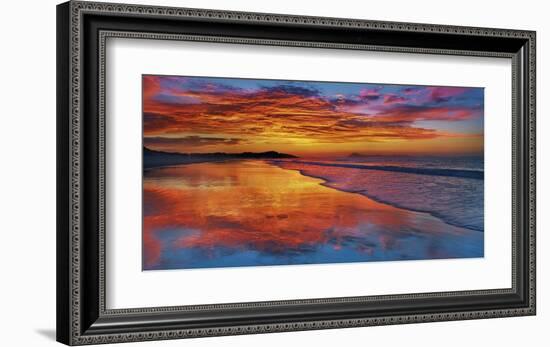 Sunset, North Island, New Zealand-Frank Krahmer-Framed Giclee Print