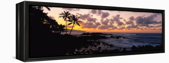 Sunset North Shore, Oahu, Hawaii-null-Framed Stretched Canvas