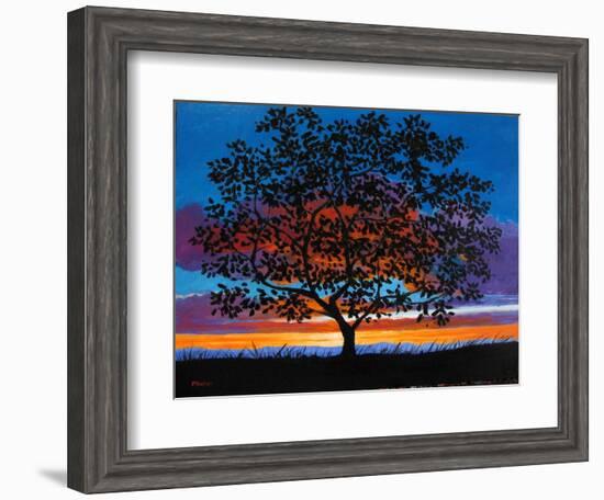 Sunset Oak-Patty Baker-Framed Art Print