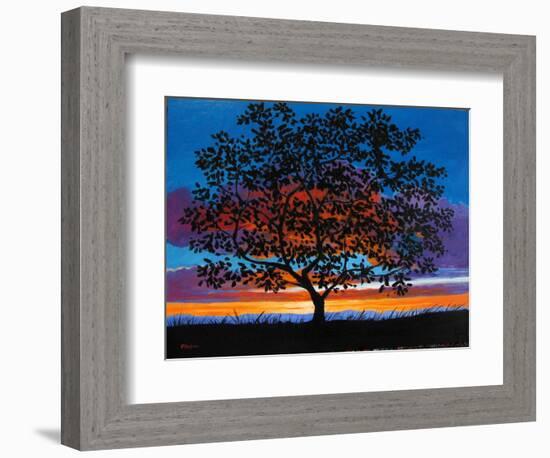 Sunset Oak-Patty Baker-Framed Art Print