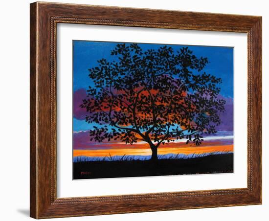 Sunset Oak-Patty Baker-Framed Art Print