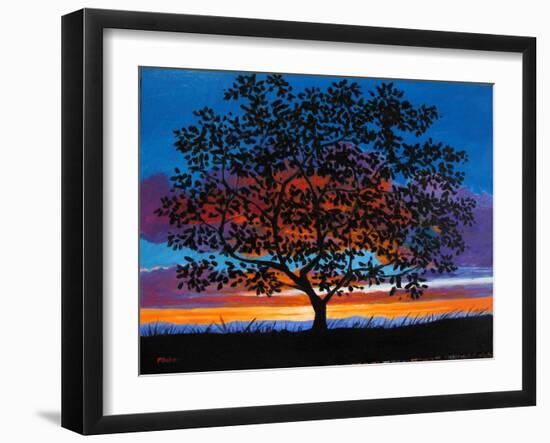 Sunset Oak-Patty Baker-Framed Art Print