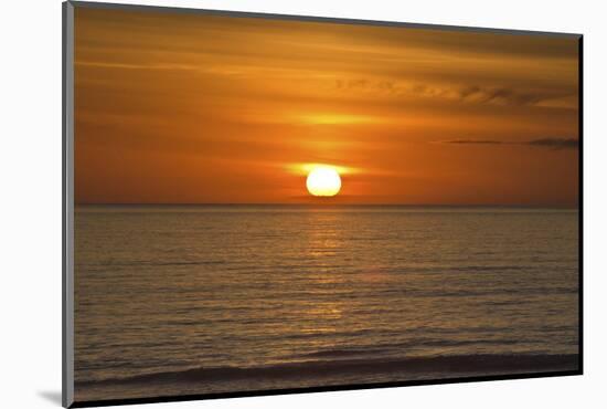 Sunset, ocean, Heceta Beach, Oregon Coast, Oregon, USA.-Michel Hersen-Mounted Photographic Print