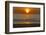 Sunset, ocean, Heceta Beach, Oregon Coast, Oregon, USA.-Michel Hersen-Framed Photographic Print