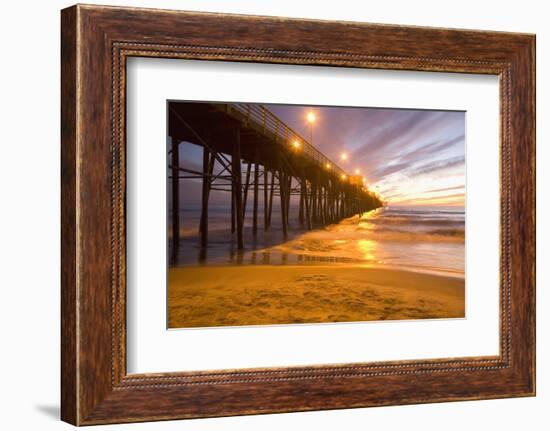 Sunset Oceanside Pier, Oceanside, North of San Diego, California, USA-Stuart Westmorland-Framed Photographic Print