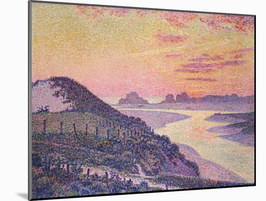 Sunset of Ambleteuse, Pas De Calais, 1899-Theo van Rysselberghe-Mounted Giclee Print