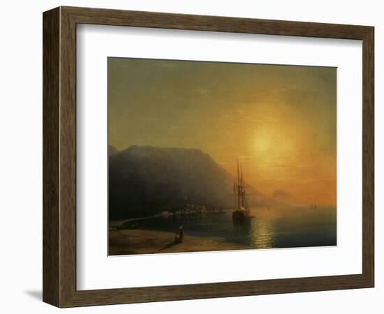 Sunset off Ayu Dag in the Crimea, 1861-Ivan Konstantinovich Aivazovsky-Framed Giclee Print