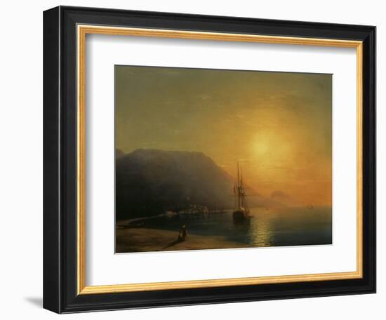 Sunset off Ayu Dag in the Crimea, 1861-Ivan Konstantinovich Aivazovsky-Framed Giclee Print