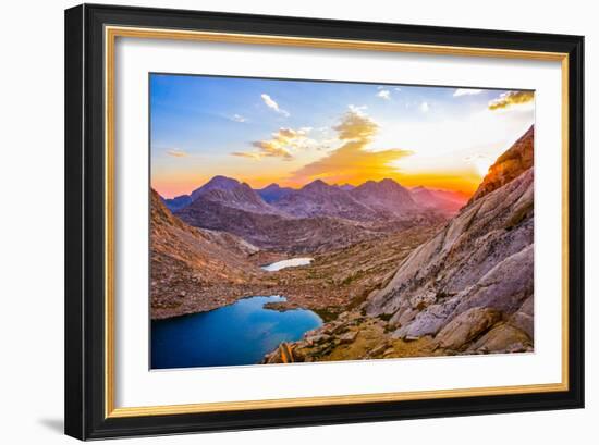 Sunset Off The Evolution Traverse-Nicholas Giblin-Framed Photographic Print