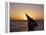Sunset on a Felucca Fishing Boat, Tunisia-Michele Molinari-Framed Premier Image Canvas