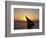 Sunset on a Felucca Fishing Boat, Tunisia-Michele Molinari-Framed Photographic Print