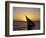 Sunset on a Felucca Fishing Boat, Tunisia-Michele Molinari-Framed Photographic Print